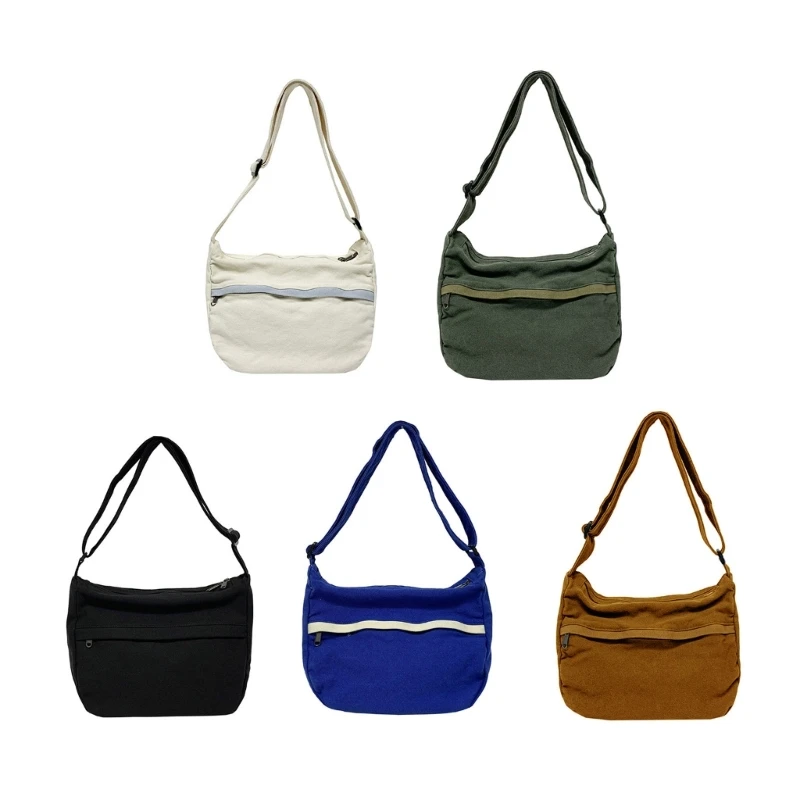 

Crossbody Bags for Women Postman Bag High School Men Simple Bag Large Capacity Fashion Large Shoulder Bag