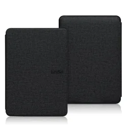 Ultra Slim PU Leather Smart Cover - Protective Shell for Paperwhite 12th 2024 (Black)