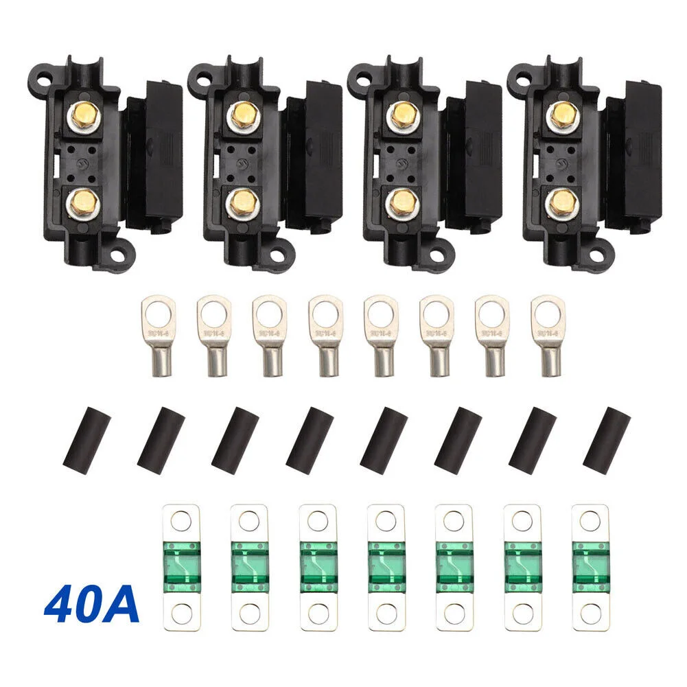 40A MIDI SICHERUNG KIT 4 ANS Halter 7X40 AMP Sicherungen Für Redarc BCDC Dual Batterie Sicherung Halter Auto Zubehör verkabelung Ersatz – Detail 4