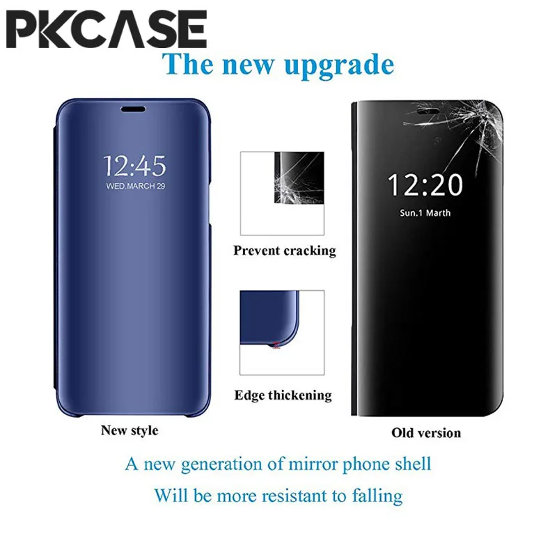 Sleek Mirror Flip Phone Case with Enhanced Protection