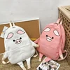 Women Backpack Japanese Harajuku Cute Lucky Cat Cartoon Piggy Printed Backbag Preppy Style Girls Schoolbags Shoulder Bag 2