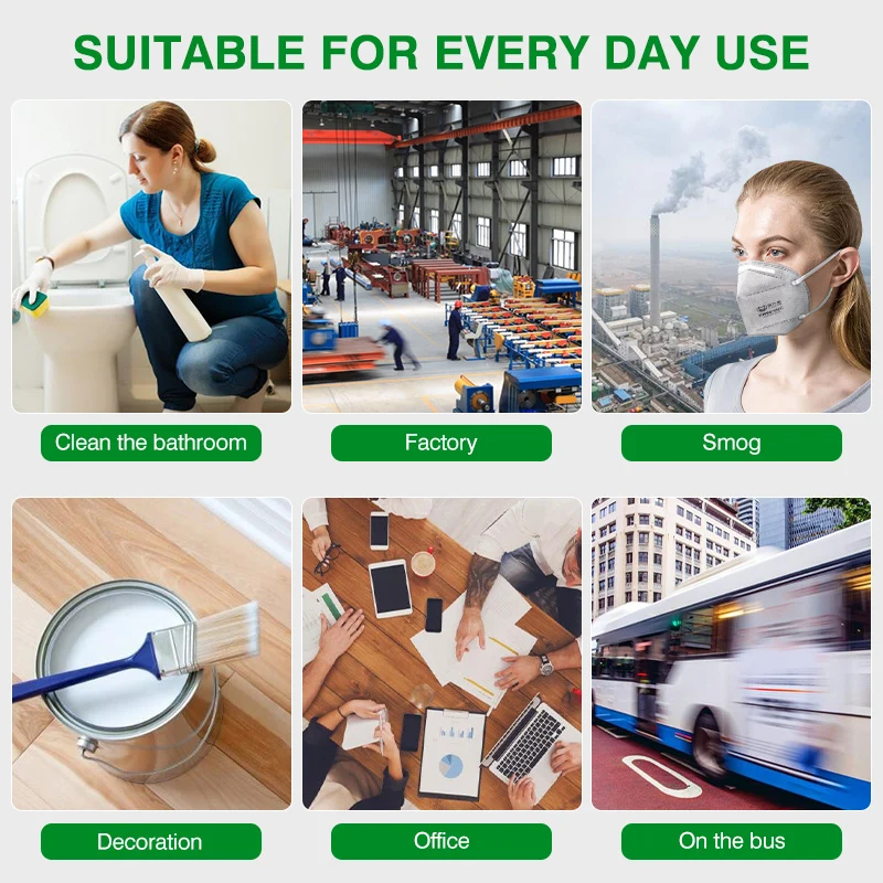 POWECOM KN95 Masks Activated Carbon kn95mask with Valve 1866V Mask Safety Face Mouth Mask tapabocas Adult Masks 5