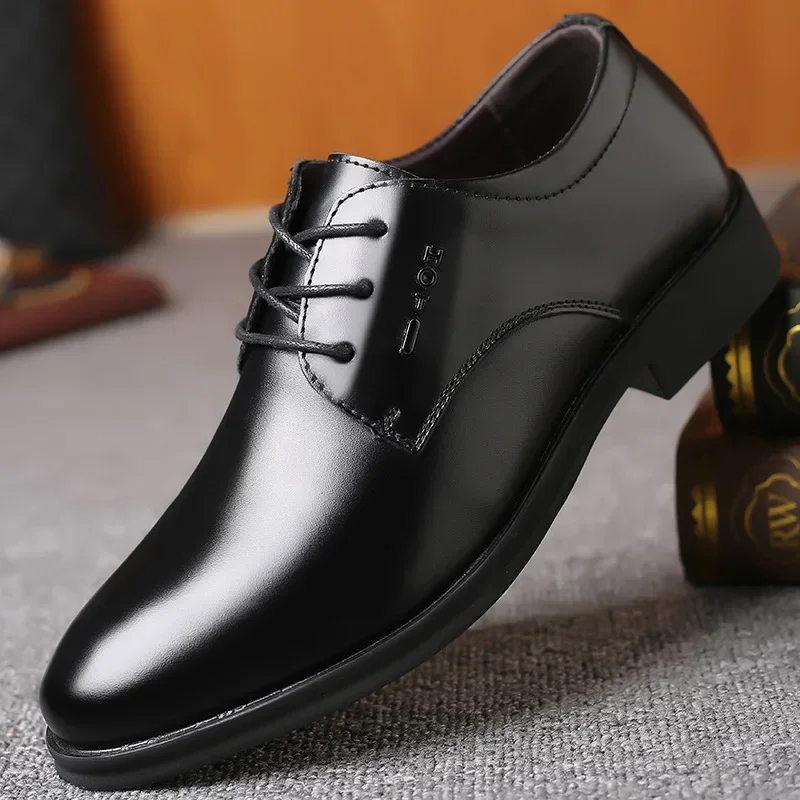 Mens Leather Dress Shoes Men's Dress Shoes Genuine Leather Italian Luxury Man