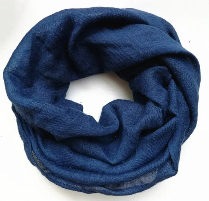 New Fashion Children Comfortable soft cotton Scarf Loop Kids Solid Infinity Scarves Baby Accessories