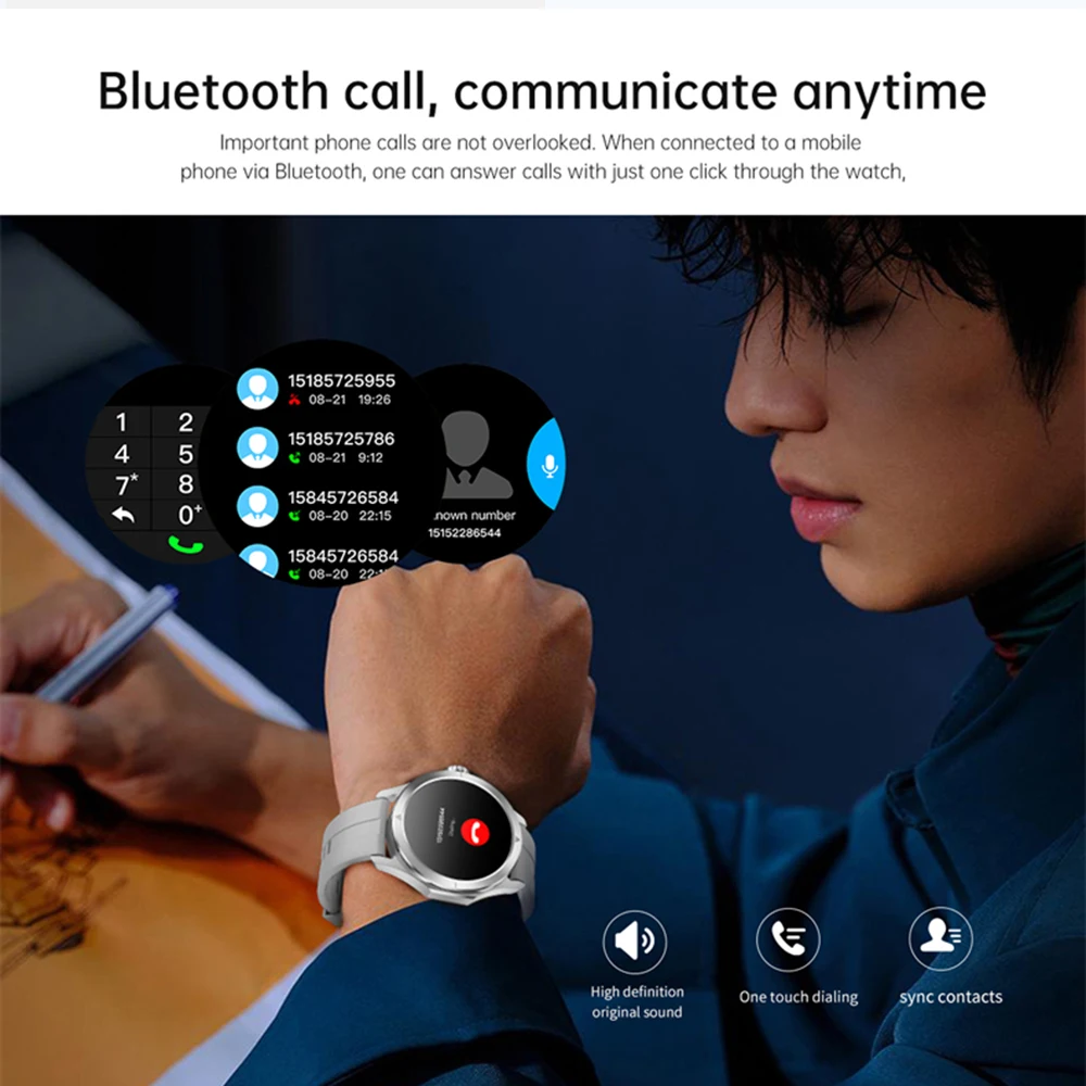 New smartwatch outdoor sports compass GPS positioning system Bluetooth call heart rate weather waterproof smartwatch 2026 NEW