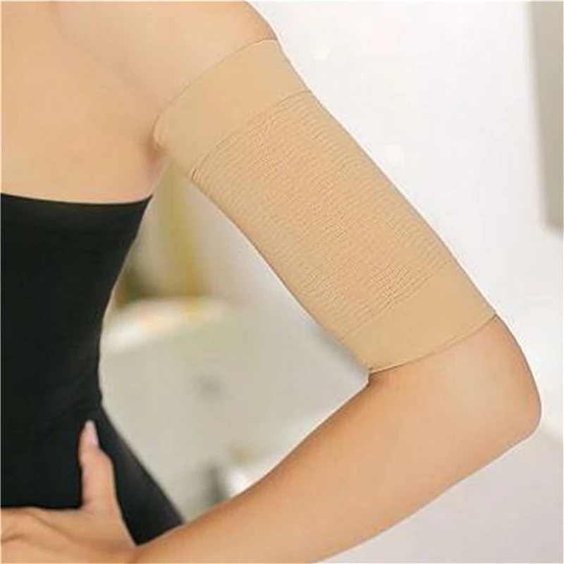 Women Elastic Compression Arm Shaping Sleeves Slimming Arm Shaperwear Weight Loss Elbow Massager Arm Wraps