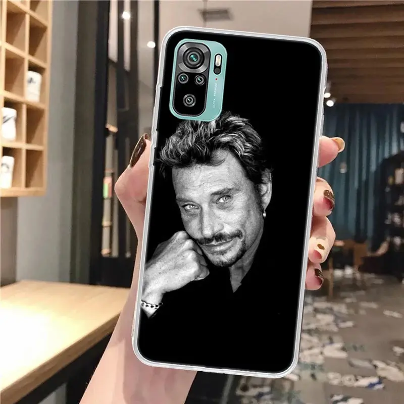 Johnny Hallyday Music-Themed Soft Phone Case - Patterned Cover