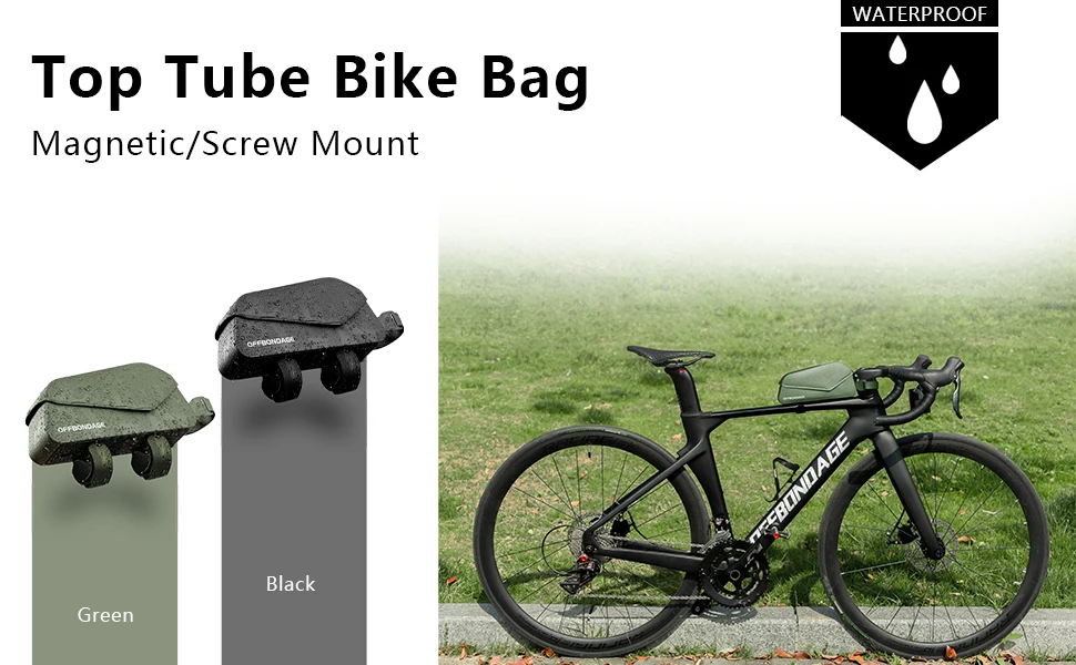 Description Picture 3 of itemOFFBONDAGE Bicycle Top Tube Bag Bike Front Frame Bag Fits MTB Road Bike Large Capacity Pannier Cycling Accessories