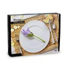 Fashion Leaves Flower Paper Roll Dining Table Napkin Holder Rack Serviette Organizer Tissue Storage Decor 4pc/lot 4
