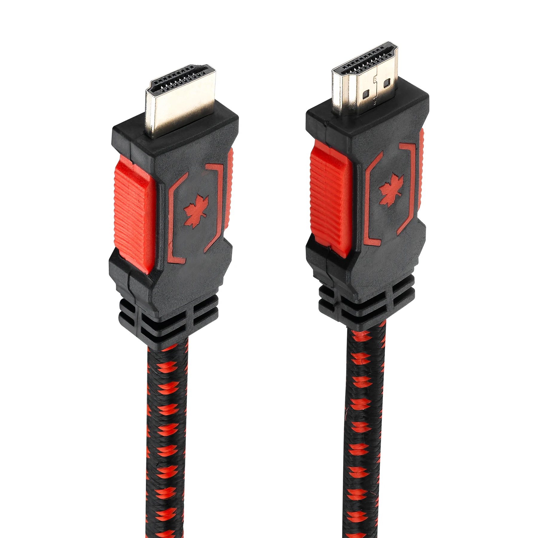 Bochara Nylon Braided HDMI-Compatible Cable 2.0 (4K x 2K) Ethernet Support Video 4K 2160p HD 1080p 3D
