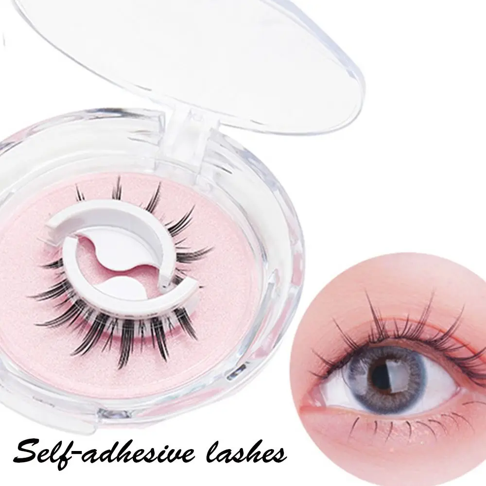 

Инструменты для наращивания глаз, не требующие клея, накладные ресницы, толстые самоклеящиеся накладные ресницы, 3D норковые натуральные вьющиеся многоразовые