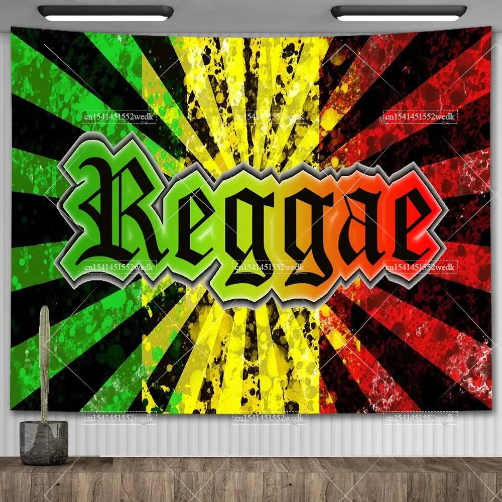 Tapestry decorations reggae music slogan Just Relax poster flag banner hip pop wall hanging tapestry for living room