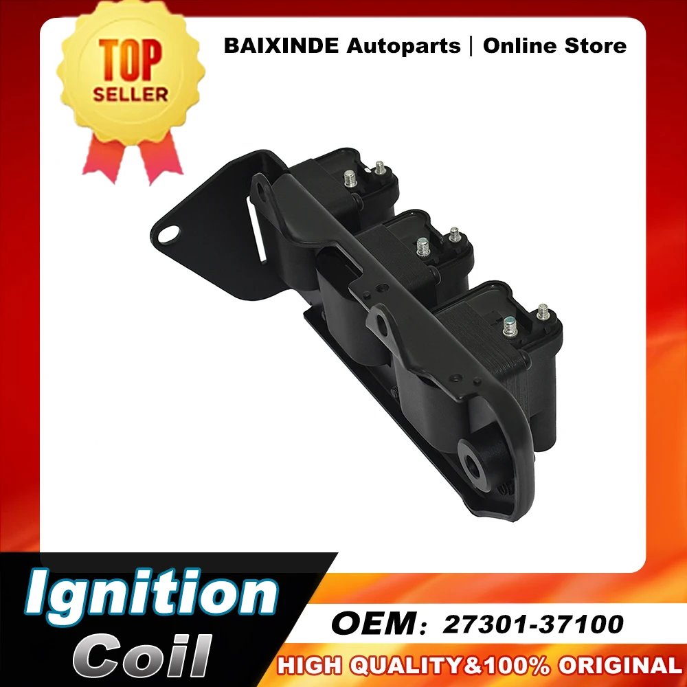 

OEM 27301-37100 Ignition Coil For Hyundai Sonata 1999-2005, Kia Optima 2001-2006, Magentis 2002-2006