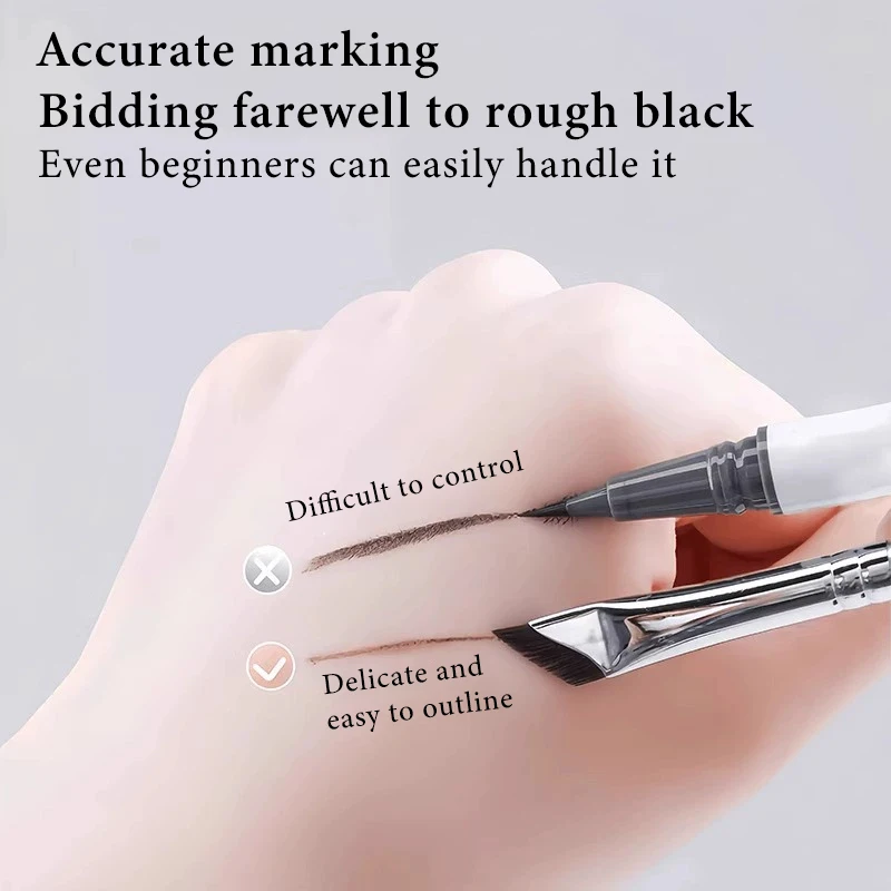 1/2/3PCS Professional Ultra Thin Angled Eye Liner Brush Fine Angle Flat Eyebrow Contour Makeup Detail Brushes Face Makeup Tools 5