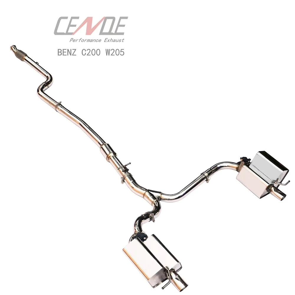 

C250 C260 C300 эффективная выхлопная труба catback для benz W204 C180 C200