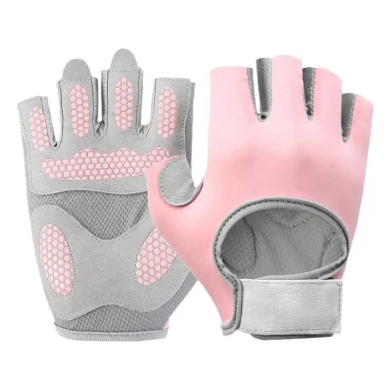 

Womens Weight Lifting Gloves Half Finger Workout Gloves Non-Slip Exercise Gloves For Training Gym Weight Lifting