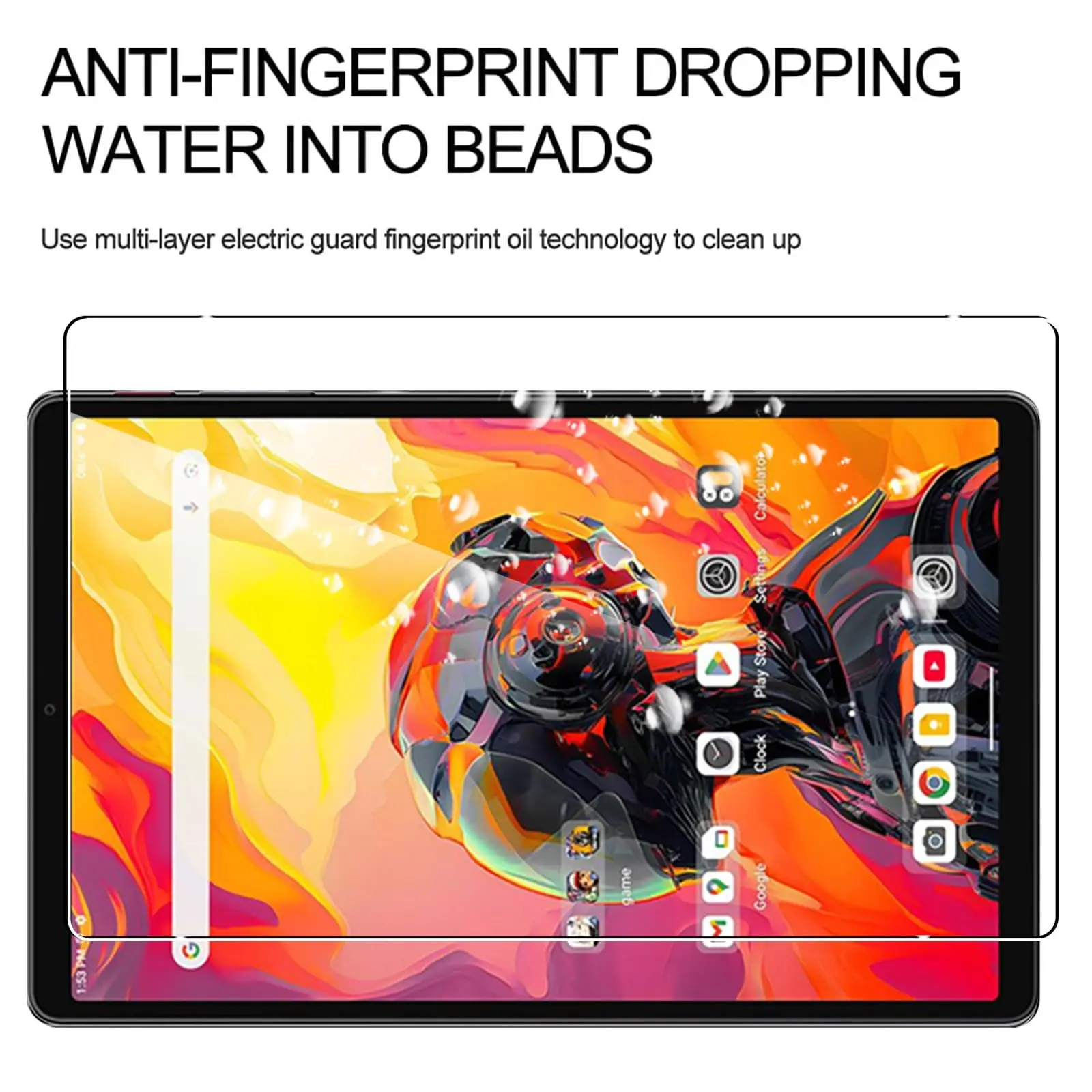 8.8-Inch Ultra HD Clear Tempered Glass Screen Protector, Impact-Resistant Film