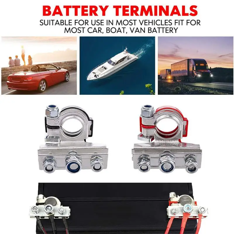 

Toolless Quick Disconnect Battery Main Cable Post Terminal Shut-Off Connectors for Car Truck