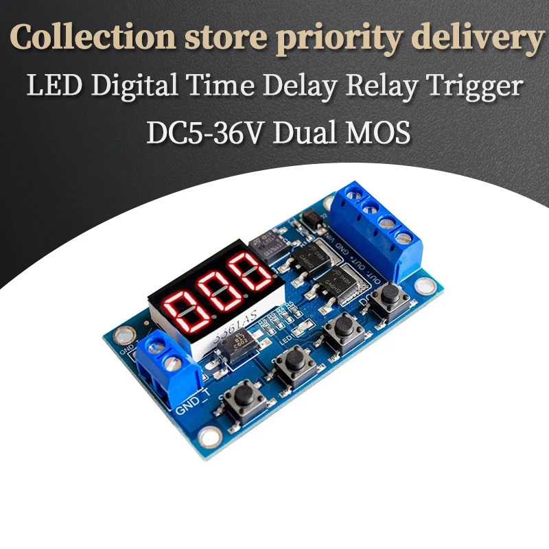 Scheda Relè 5-36V DC Con Timer E Interruttore - Per Motori, Luci E Elettronica - Foto 8