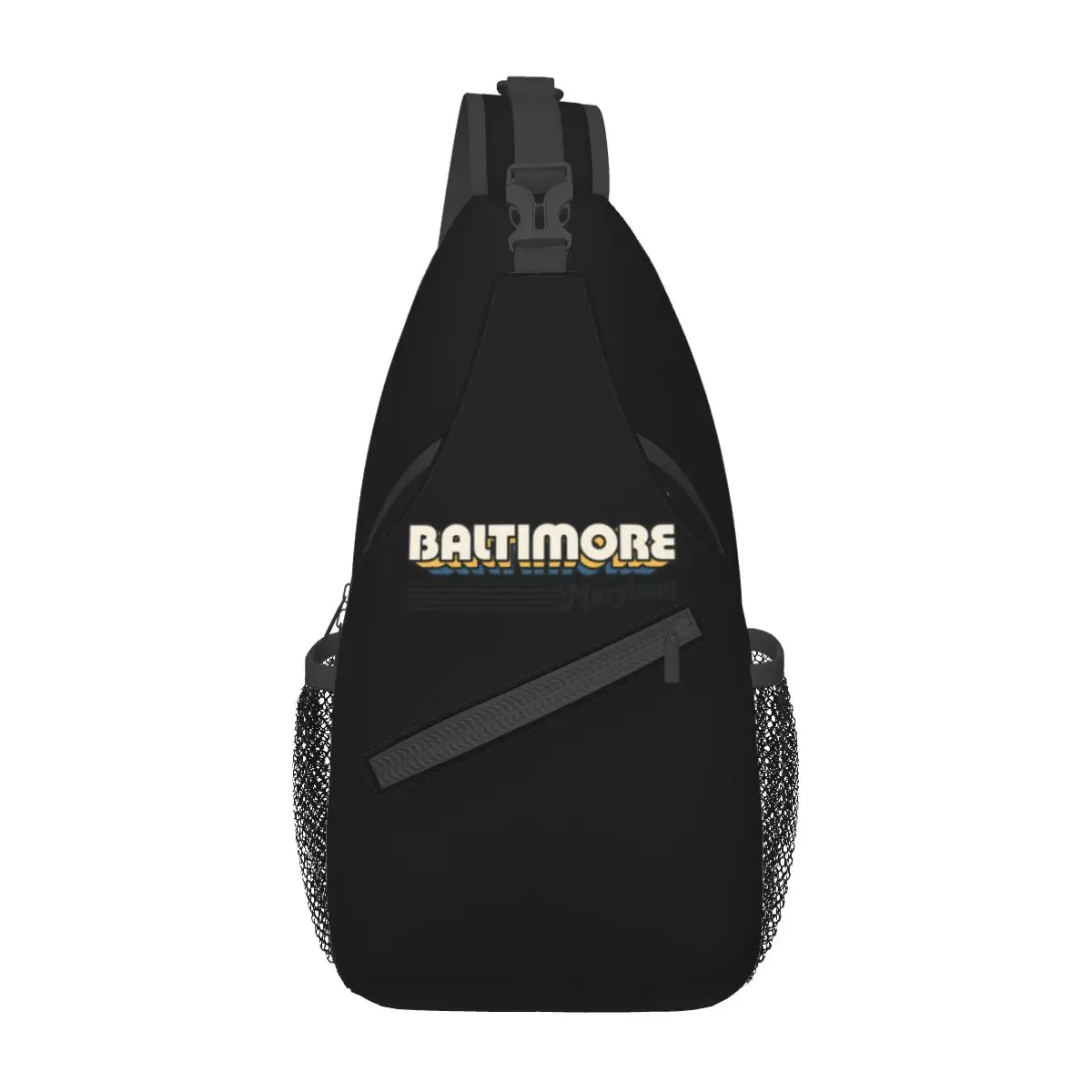 

Baltimore, Maryland Stripes Sling Backpack Sling Bags Hiking Traveling Chest Bag Daypack Men Crossbody Backpack Shoulder Pouch