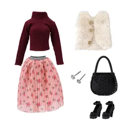 Handcrafted Hoodie & Skirt Set (B-3)