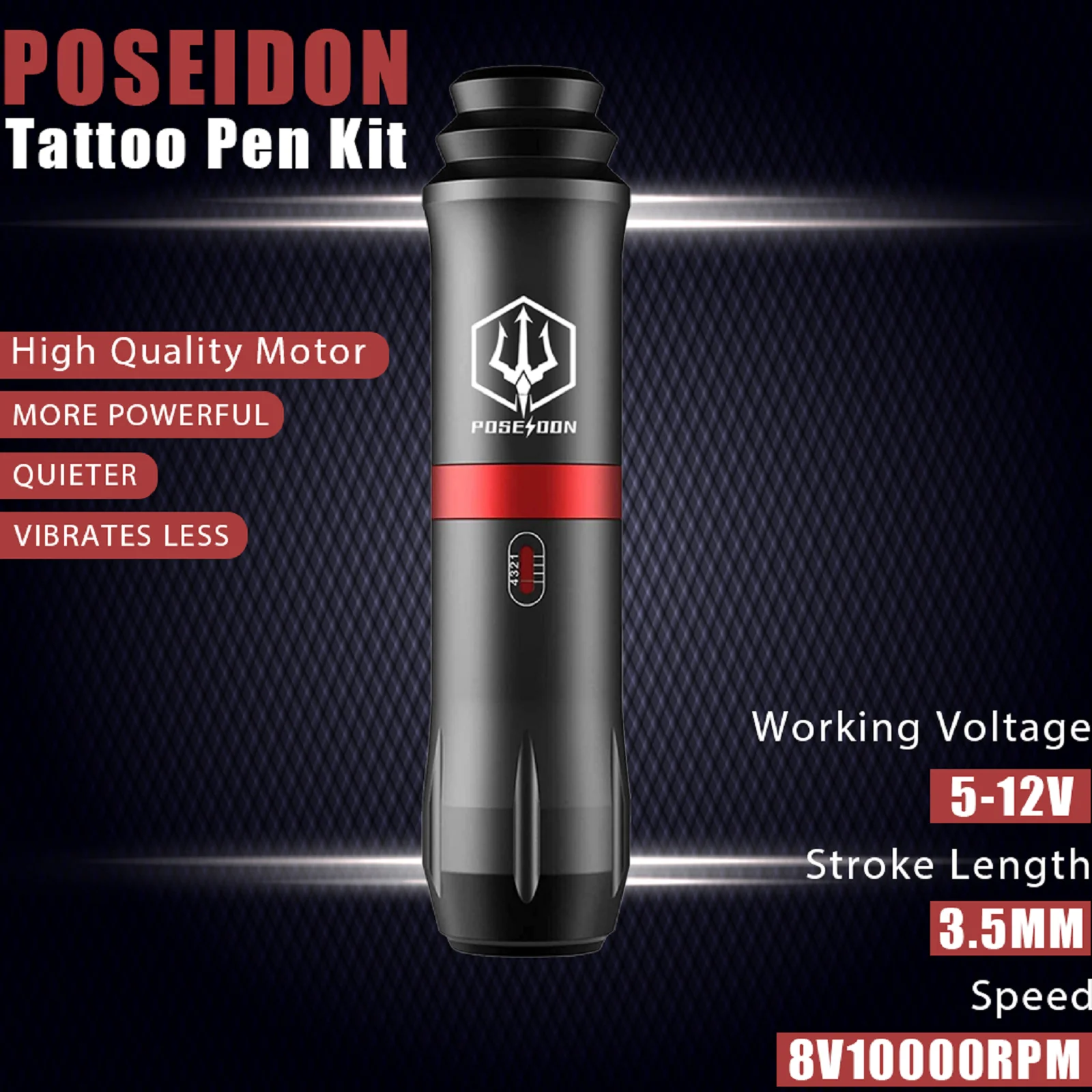 ポセイドンタトゥーガン ワイヤレスタトゥーマシン Amazon.com: POSEIDON Tattoo Gun Kit - Wireless Tattoo Pen