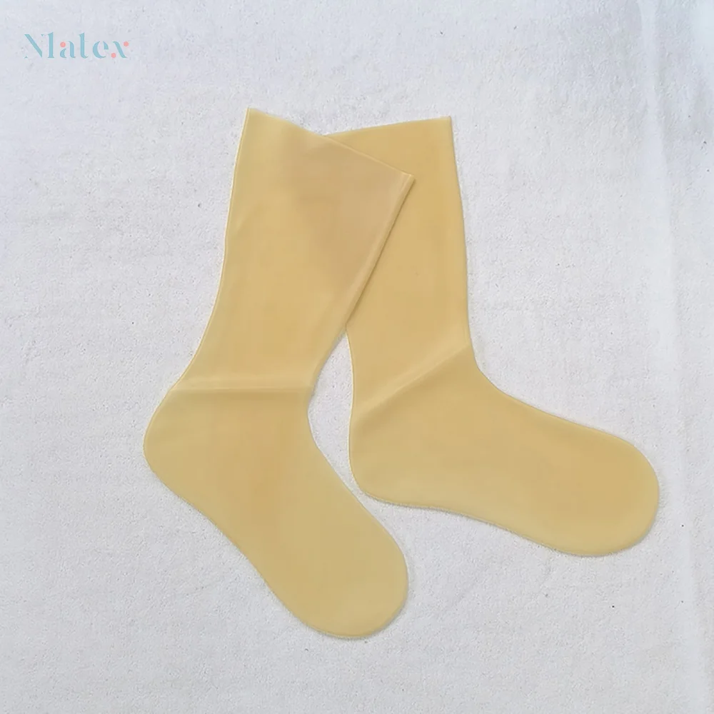 Black Clear Natural Latex Neutral 2D Short Socks