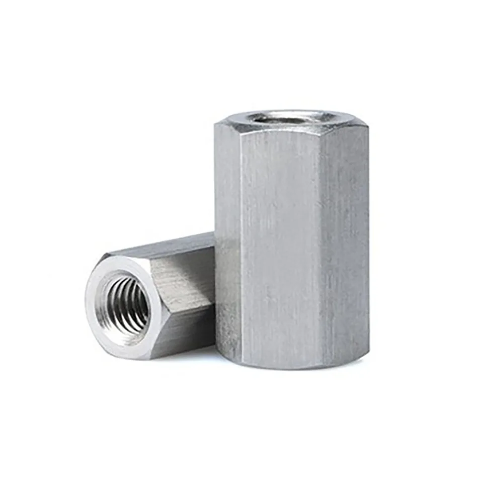 1/2/5pcs M5 M6 M8 M10 M12 A2-70 304 Acciaio Inossidabile DIN6334 Esagono Esagonale Prolunga Asta Lunga Giunto Dado Connettore Giunto Tubolare Dado - Foto 4