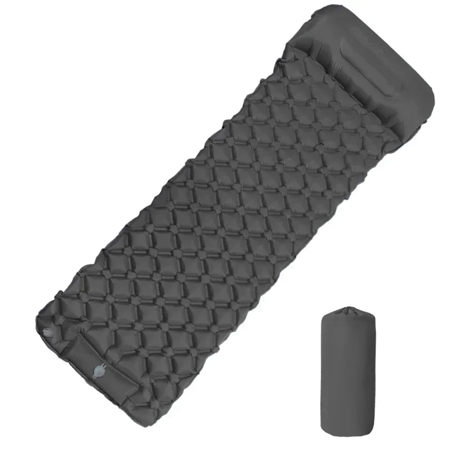 Outdoor Camping aufblasbare Matratze Isomatte mit Kissen Ultraleichte Luftmatratze aufblasbare Pumpe/aufblasbare Tasche nicht im Lieferumfang enthalten
