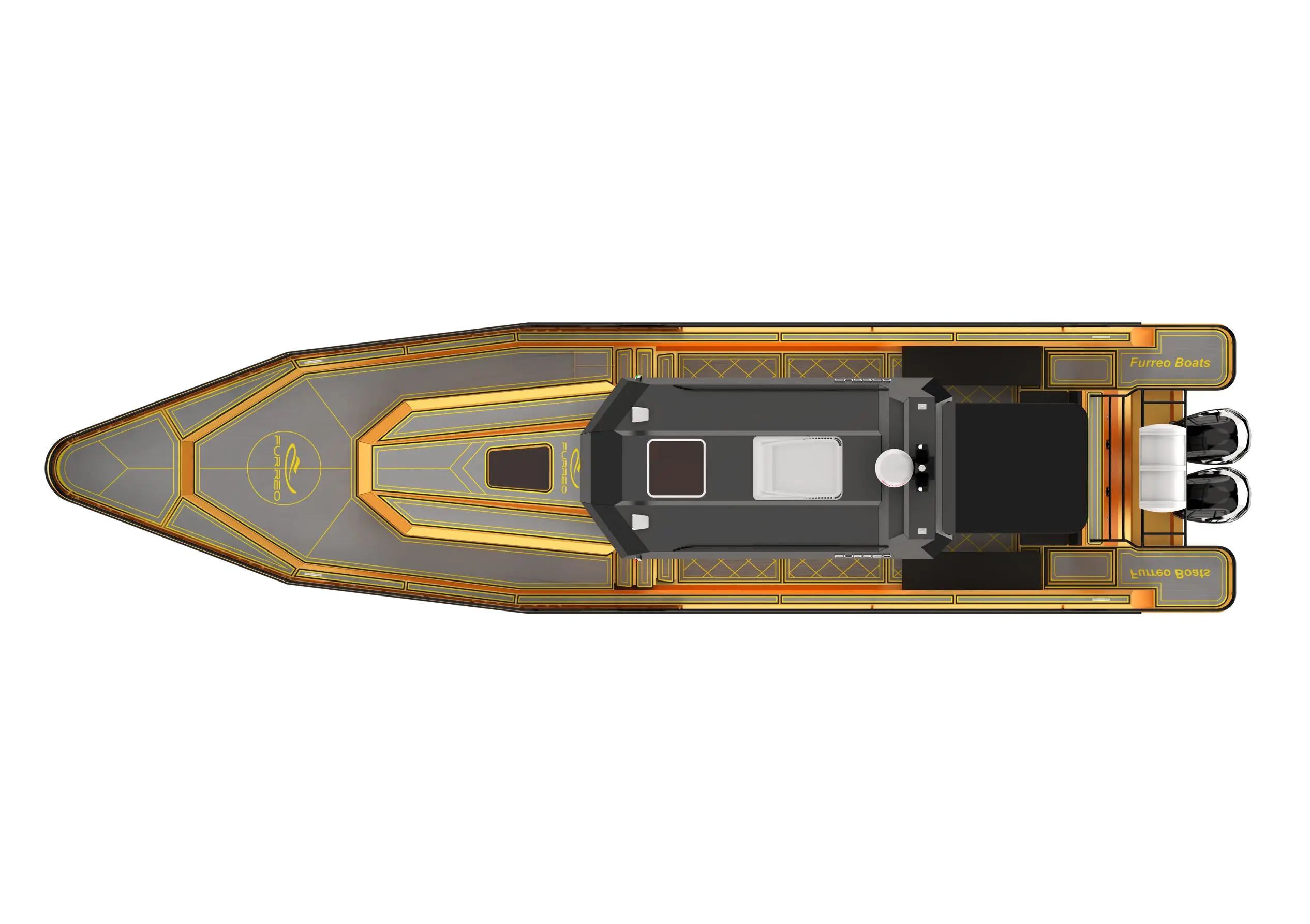 Luxury Yachts Have High Horsepower, High Quality and Safety FURREO FD135 13.5m Length Aluminum Alloy Fishing Yacht