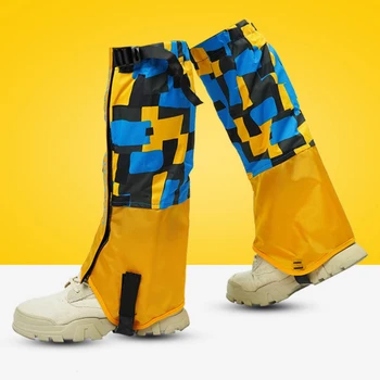 1 Pair Waterproof Outdoor Ski Gaiters For Kids Hiking Snow Cycling Climbing Hunting Legging Gaiters Winter Leg Ankle Warmmers 1