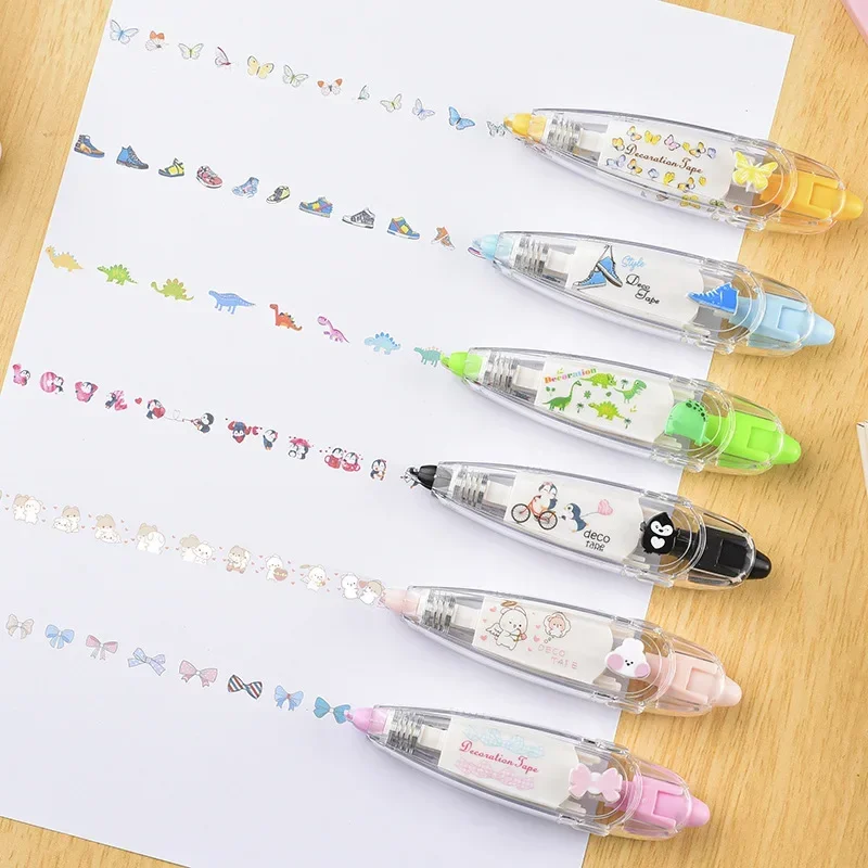 Creative Design Scrapbook Journal Sticker Sweet Cartoon Fruit Decorative Tape Cute Stationery School Supplies Gift 1 Piece