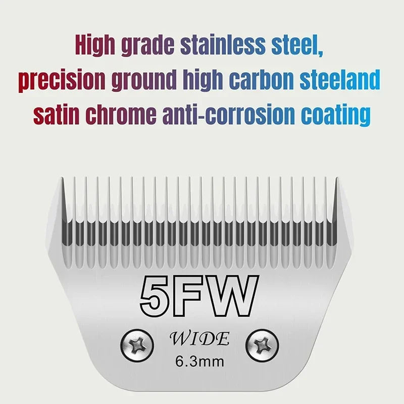 Lama Di Ricambio Staccabile Per Tosatrice Cani - Compatibile Con Andis Oster A5 E Wahl KM, Lama In Ceramica 10# (1.5 Mm), Affilata E Resistente