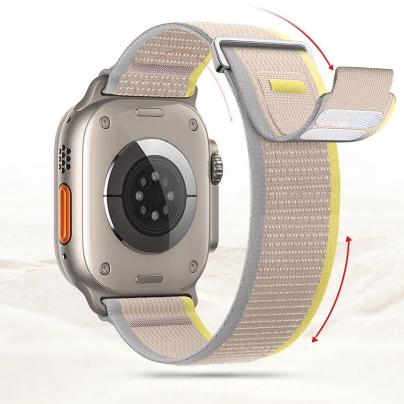 애플 워치 밴드용 트레일 루프, 49mm, 44mm, 40mm, 45mm, 41mm, 42mm, 44 45mm, 49mm, 아이워치 울트라 시리즈 9, 8, se, 7, 6, 3 스트랩