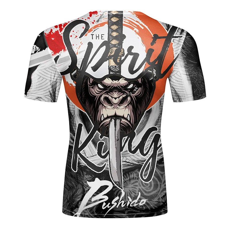 MMA Rashguard Men Kimono Jiu Jitsu T-shirt New 3D Print Bjj Kickboxing MMA Compression T-Shirts Muay Thai Boxeo Fighting Tees
