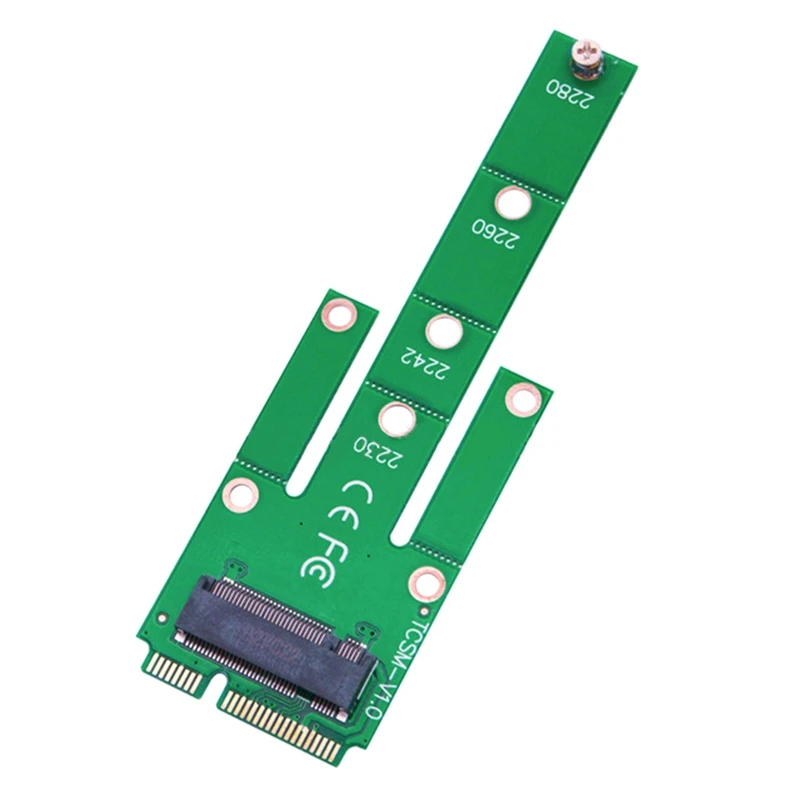 MSATA SSD-M.2 NGFF SSD 솔리드 스테이트 드라이브 어댑터 카드, M.2 NGFF 변환 카드, 1 개