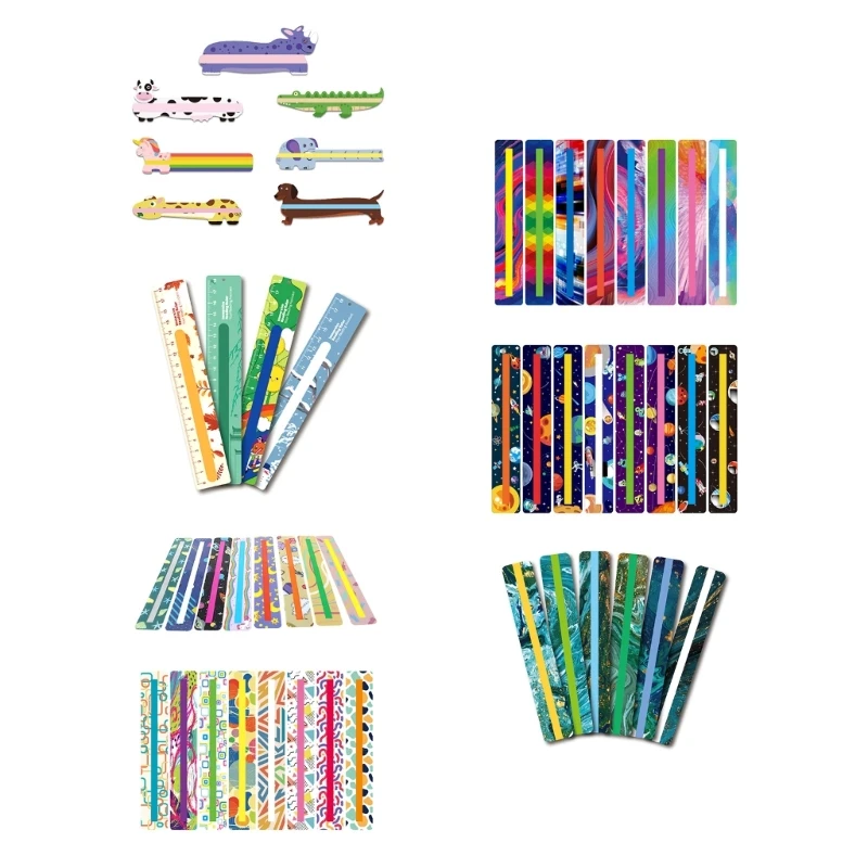 Strips for Kids Dyslexia Tools Reading Ruler Bookmarks 1 Pack K1KF