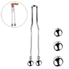 Stainless Steel Ball Stretcher Scrotum CBT Testicle Heavy Ball Weight Man Penis Cock Ring Enlargement Pull Exercise Male Toy 1