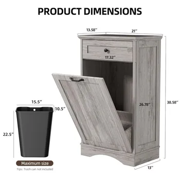 Tilt-Out Trash Cabinet 1