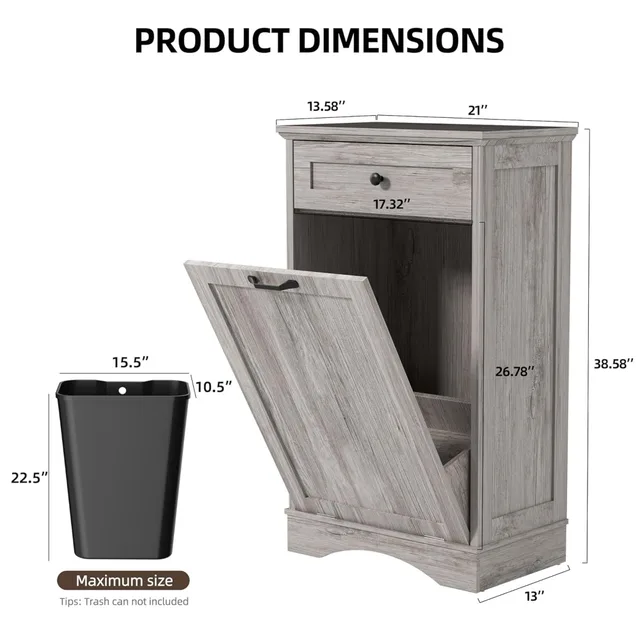 Tilt-Out Trash Cabinet 1