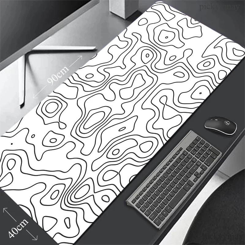 Design Mouse Pad White Gaming Mousepad 400x900cm Large Keyboard Mats Gamer Desk Mat Company Desk Pad For Gift Mousepads