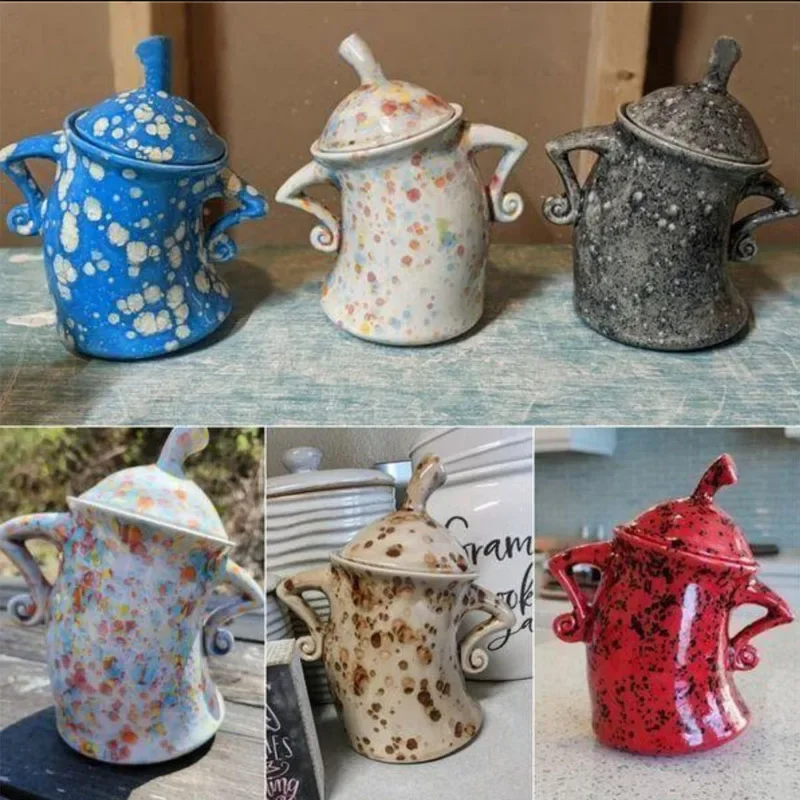 

Cup Statues Home Decor Creative Canister With Attitude Jars With Attitude Akimbo Mugs Cute Cafe Hipster Jars Airtight Resin