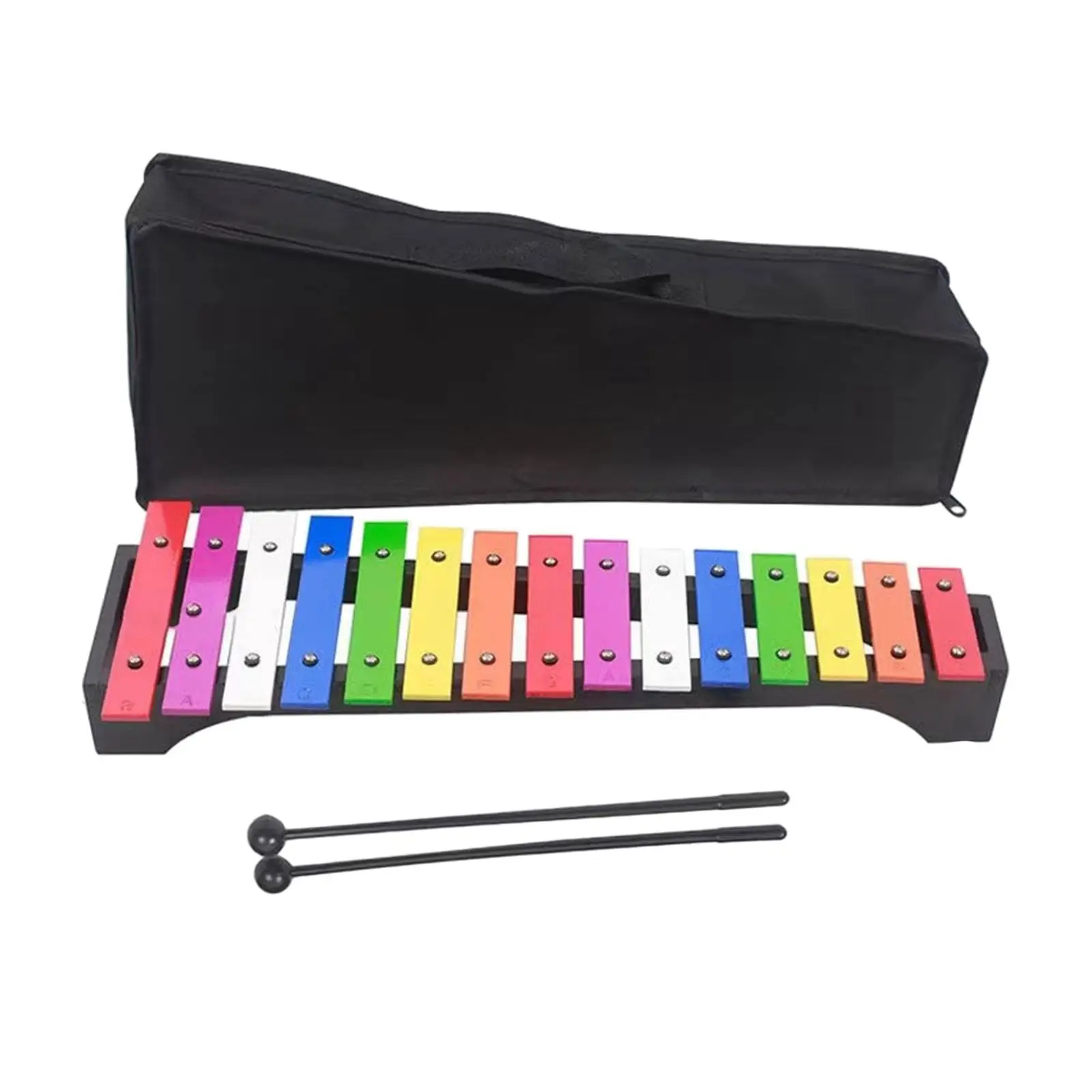 15 Scales Xylophone Percussion Instrument Metal Enlightenment Montessori Hand