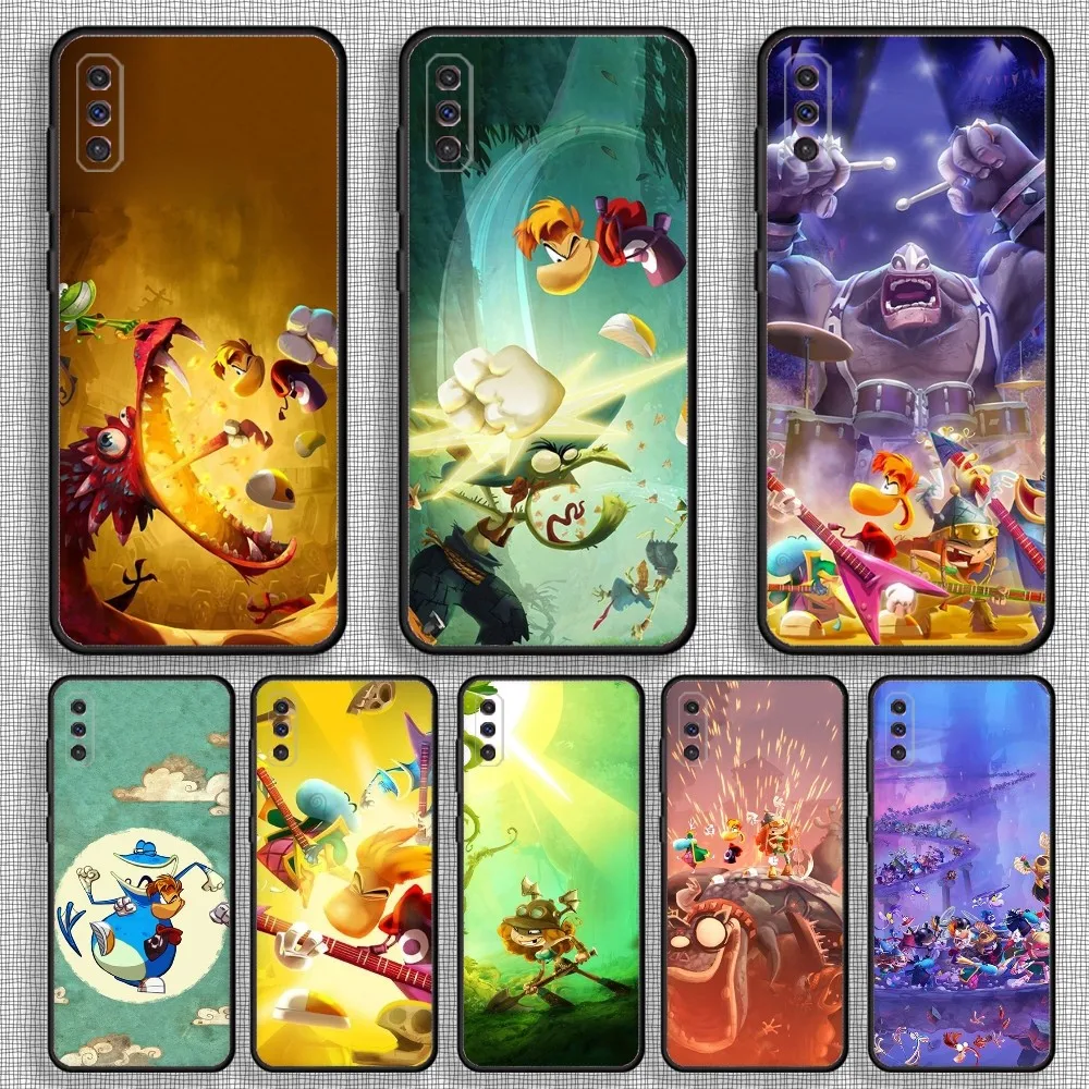 Custodia Per Telefono Game Rayman Legends Per Samsung S23,23,22,30,21,10,9,Note20 Ultra,Lite,Ultra,5G,Plus,Fe, Custodia Morbida Nera