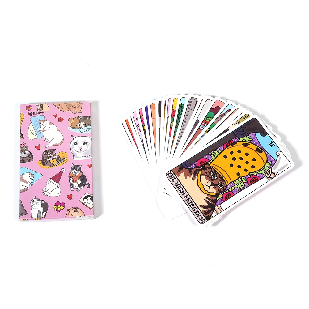 The Original Cat Meme Tarot Deck 22 Major Arcana Cat Meme Tarot Funny Witchy Cat Tarot Deck Cat Kawaii Uwu Funny Pink Cute Tarot 2