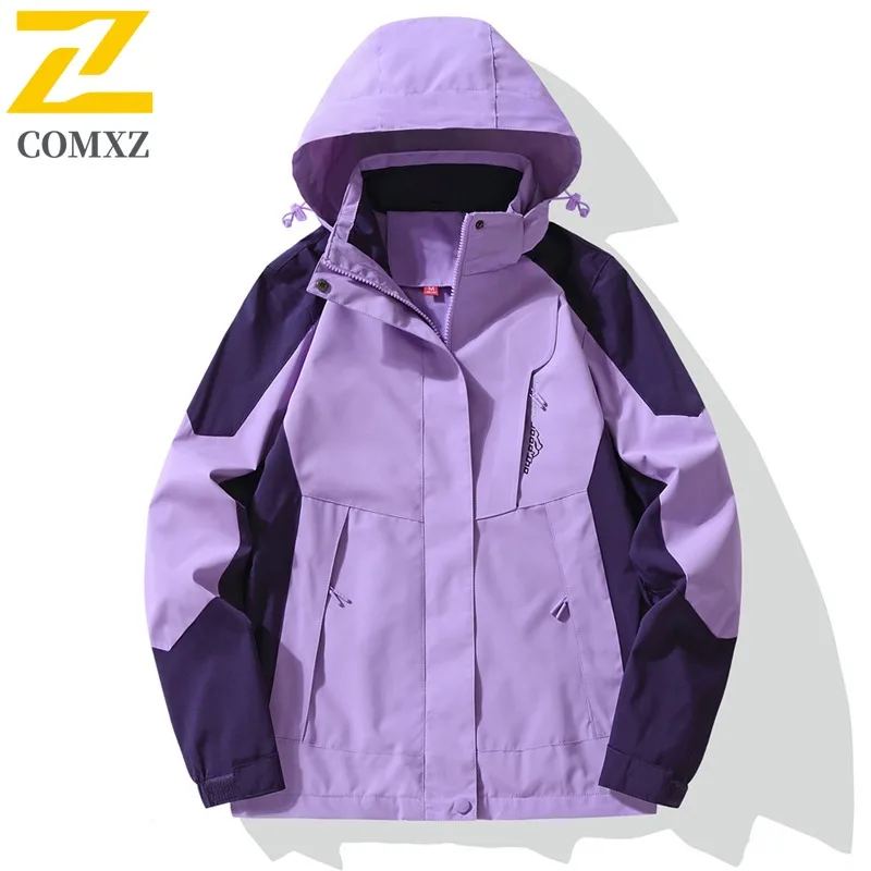 COMXZ Men Winter New Jacket Comfort Outdoor Travel Cold Proof Coat Premium Hooded Design Trekking Wind Resistant Warm Clothing