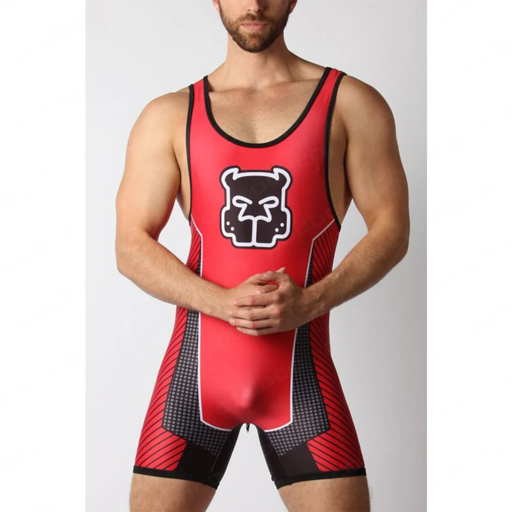 New-Men-s-Wrestling-Singlets-Suit-Boxing-One-Piece-PowerLifting ...