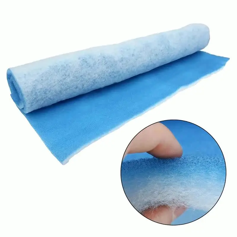 Filtro De Aire De Poliéster Para Cabina De Pintura - Tamaño 1x1 M, Grosor 20 Mm, Resistente Al Calor Hasta 100°C, Color Blanco