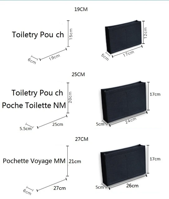 Organizer for Pochette Voyage Mm Insert Pochette Voyage Mm 