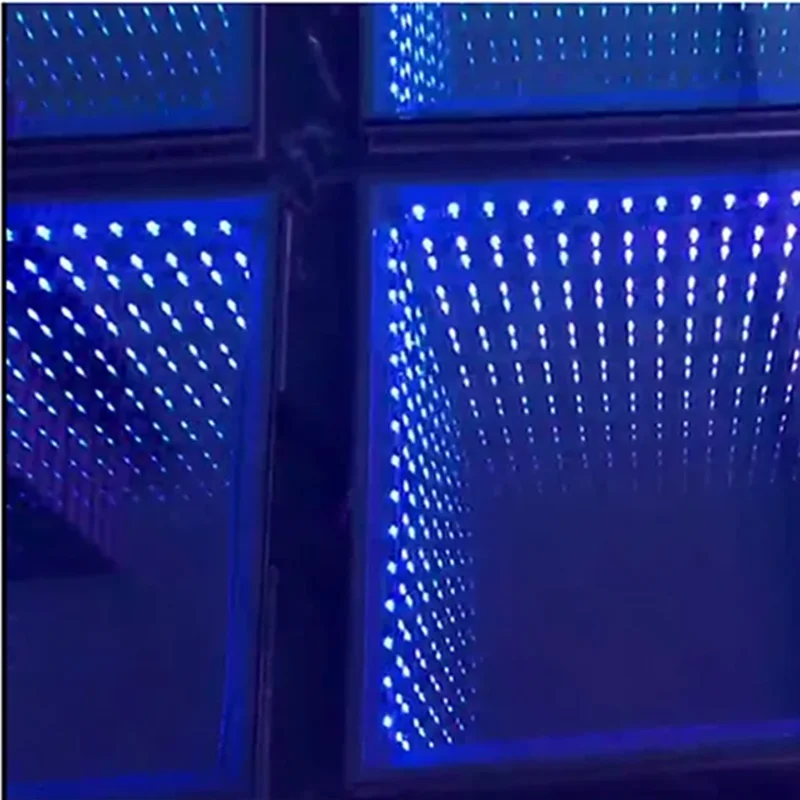 LED Flashing Mirror Carpet Aisle Runner With Remote controller Bar Club Wedding T Station Stage Decoration Props